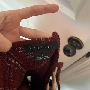 Sanctuary midi red dress